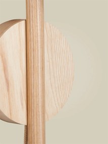 Aplica de perete LED din lemn de frasin natur Okinawa
