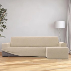 Huse super elastice HARMONIA smântânii canapea cu otoman dreapta (l. 210 - 320 cm)