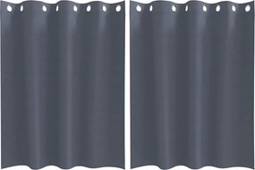 vidaXL Perdele Opaque cu Inel 2 pcs Antracit 140 x 140 cm Poliester