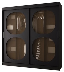 Dulap de haine 200 cm Boomer 2 (Negru). 1126260