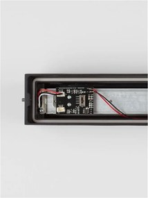 Aplica exterior neagra liniara 50cm IP65 LED CCT PRISMATIC