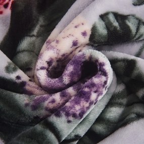 Lenjerie de pat gri deschis din micropluș/cocolino pentru pat de o persoană 140x200 cm Margot – My House