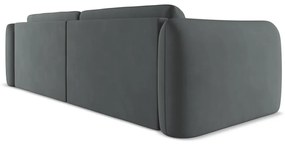 Canapea gri închis 210 cm Hoku – Makamii