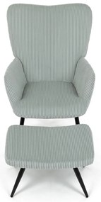 Fotoliu pentru relaxare cu suport pentru picioare L7285 BLUE6, albastru