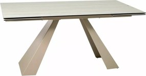 Masa extensibila Salvadore Ceramic bej mat/cașmir L160-240xl90 cm