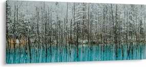 Tablou - Pescărie turcoaz, Biei, Japonia (120x50 cm)