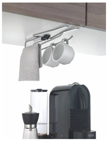Suport suspendat pentru căni, pahare sau prosoape de bucătărie Metaltex, lungime 8 cm