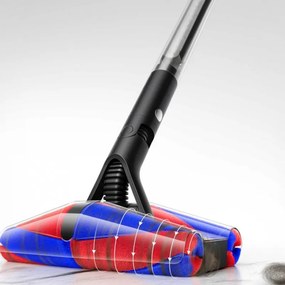 Aspirator vertical Dyson PencilVac Fluffycones 492689-01, 55 AW, 30 min, 80 ml, 140000 Hyperdymium™, design ultra-subțire, iluminare LED, negru