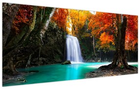 Tablou - Laguna de Smarald (120x50 cm)