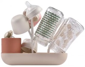 Suport pentru uscarea biberoanelor Beaba bej/portocaliu