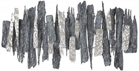 Decoratiune de perete gri din metal, 122 x 6,4 x 64 cm, Sculp Mauro Ferreti