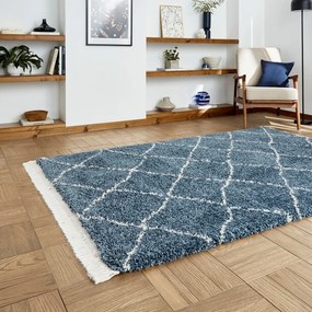 Covor albastru 80x150 cm Boho – Think Rugs