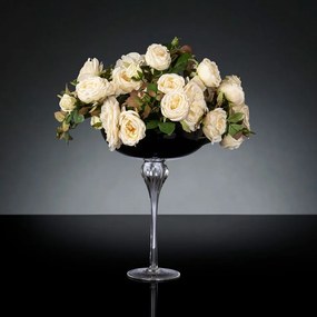 Aranjament floral mediu design LUX ENGLISH ROSES