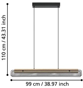 Lustră LED RGBW dimabilă Eglo 900702 KOKOMO-Z LED/34W/230V