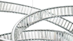 Lustra LED moderna design deosebit CHARMES 80 crom