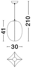 Lustra/Pendul design decorativ PIERIDA 30cm