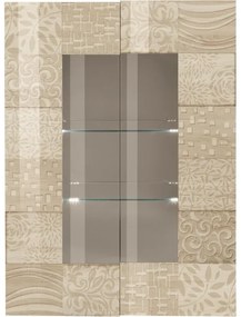 Vitrină ARIA, stejar Sonoma