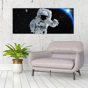 Tablou - Astronaut în Cosmos (120x50 cm)