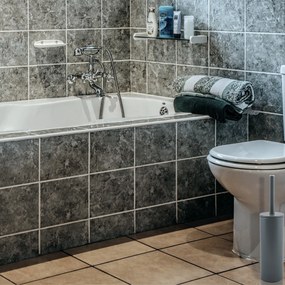 Spirella perie pentru WC Akira, gri mat