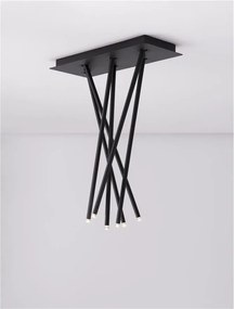 Lustra LED aplicata design minimalist STILVI 17W negru