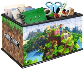 PUZZLE 3D CUTIE DEPOZITARE MINECRAFT, 216 PIESE - RAVENSBURGER (RVS3D11286)