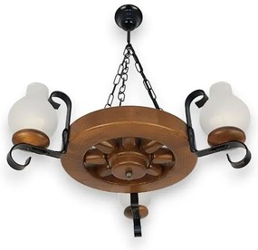 Lustră pe lanț Brilagi ROATA 3xE14/40W/230V fag/nuc