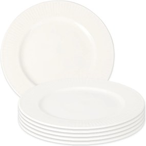 Set of 6 porcelain dessert plates Linie 20 cm