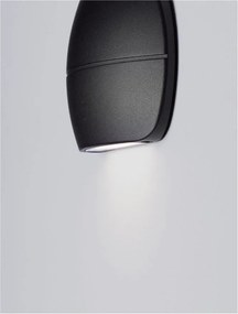Aplica LED iluminat exterior ambiental, IP65, PRATO negru