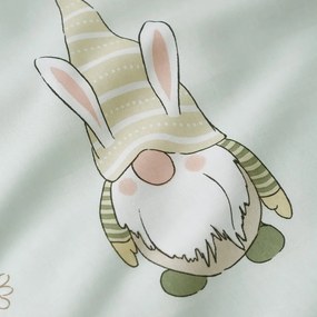 Lenjerie de pat verde-deschis pentru pat dublu 200x200 cm Spring Gonks – Catherine Lansfield