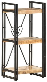 320617 vidaXL Bibliotecă cu 3 niveluri, 40x30x80 cm, lemn masiv de mango