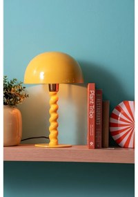 Veioză galbenă cu abajur din metal (înălțime 39 cm) Prisa – Leitmotiv