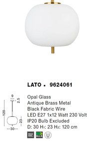 Lustra, Pendul modern Lato 30cm