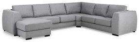 Colțar Scandinavian Choice F104Gri, 348x275x90cm, Picioare: Lemn, Plastic