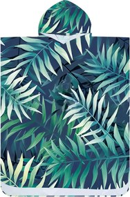 Poncho prosop de plaja BORNEO albastru inchis 80x145 cm
