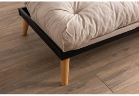 Canapea extensibilă Sakotta (Crem + Lemn). 1107026