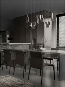 Lustra LED suspendata liniara design decorativ 2700K TOTEM