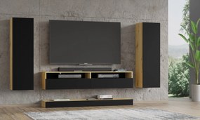 Mobilier living Dual C (Negru + Stejar artisan). 1124924