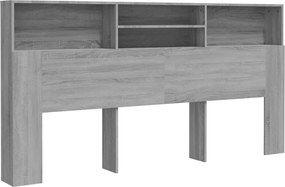 vidaXL Dulap tăblie, gri sonoma, 200x19x103,5 cm