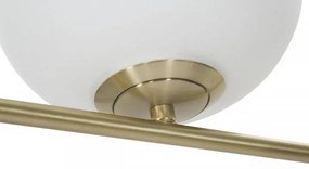 Lampadar auriu din metal, Soclu E27 Max 40W, 51x24x180 cm, Oval Glamy Mauro Ferretti