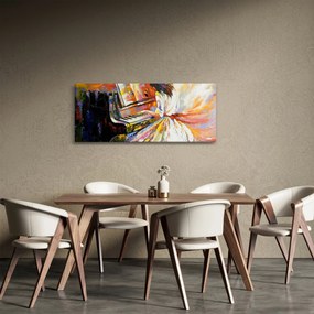 Tablou - Femeia cântând la pian (120x50 cm)
