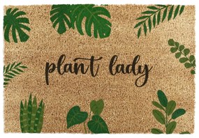 Covoraș de intrare din fibre de nucă de cocos 40x60 cm Plant Lady – Artsy Doormats