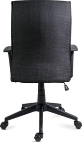 Scaun de birou din material textil OFF 707 negru