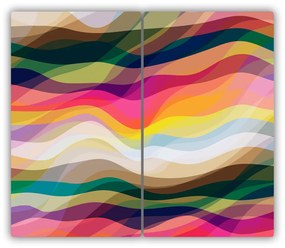 Tocator din sticla valuri abstracte