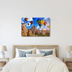 Tablou - Baloane cu aer cald, Cappadocia, Turcia. (90x60 cm)