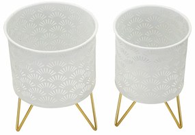 Suporturi pentru flori 2 buc. din metal ø 16 cm (înălțime 20 cm) Carly – Mauro Ferretti