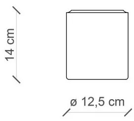 Spot aplicat design italian realizat manual din ceramica PI