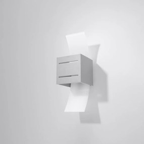 Aplică de perete gri Carlo – Sollux