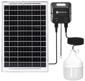 Lustră LED solară Aigostar LED/70W/12V 6000 mAh 6500K d. 12 cm