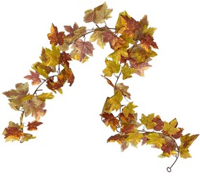 Ghirlanda cu frunze artificiale Ginny 170cm, Ruginiu