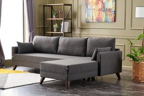 Canapea extensibilă Bellina 1 (antracit) (D). 1063019